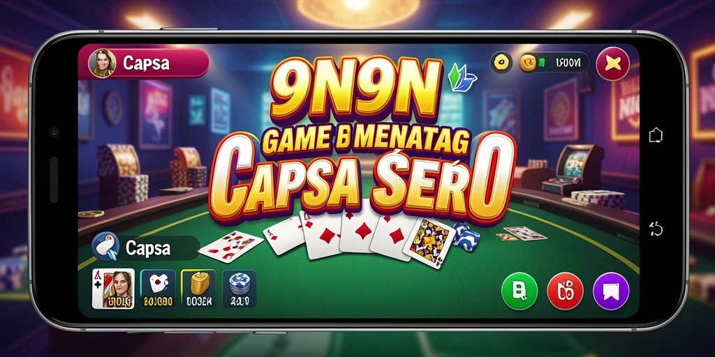 Tampilan antarmuka game Capsa yang menarik dan mudah digunakan.