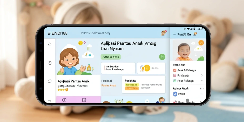 Antarmuka pengguna FENDI188 yang intuitif untuk pantau anak.