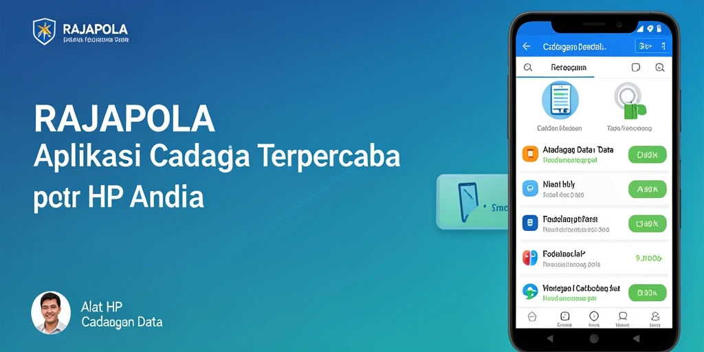 Antarmuka utama RAJAPOLA yang ramah pengguna untuk cadangan data.