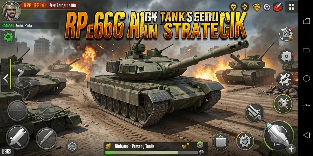Antarmuka <strong>RP66</strong> yang menakjubkan dalam aksi perang tank.