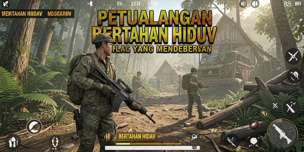 Antarmuka RP8 yang menarik dan intuitif untuk pengalaman bertahan hidup.