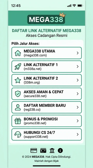 Link Alternatif Mega338 untuk Pengguna Android Indonesia